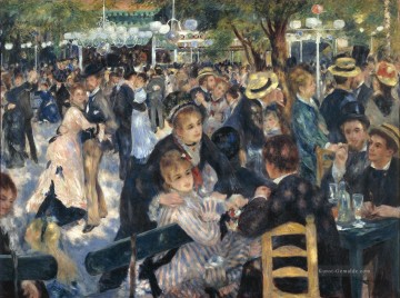 den Ball im Moulin de la Galette Meister Pierre Auguste Renoir